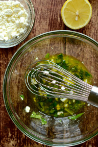 Pasta Verde with Lemon-Basil Vinaigrette ciaochowbambina.com