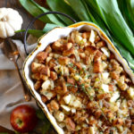 Traditional Thanksgiving Stuffing with Sausage and Apples