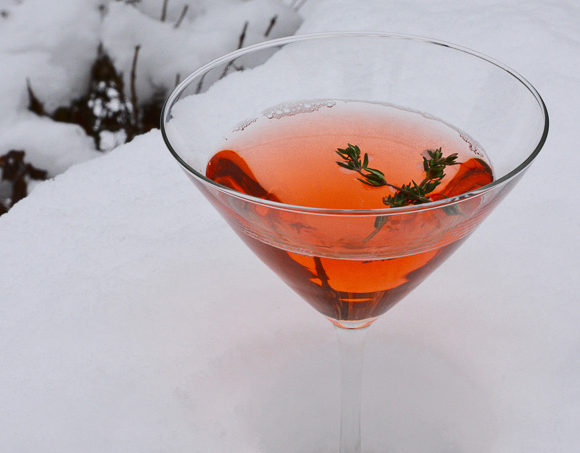 Christmas"Thyme" Is Here Cocktail (Video) ciaochowbambina.com