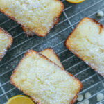 Mini Lemon Loaf Cakes with White Chocolate Chips ciaochowbambina.com