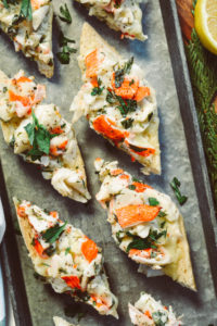 Cheesy Crab French Bread Appetizer ciaochowbambina.com