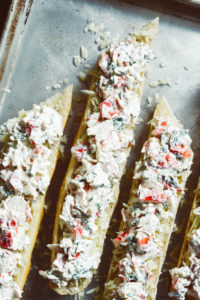 Cheesy Crab French Bread Appetizer ciaochowbambina.com