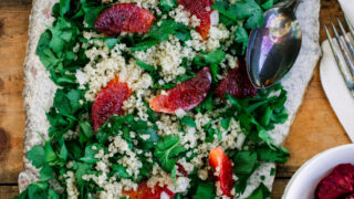 winter tabbouleh with blood orange dressing Winter tabbouleh with blood-orange dressing recipe