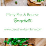Minty Pea and Boursin Bruschetta