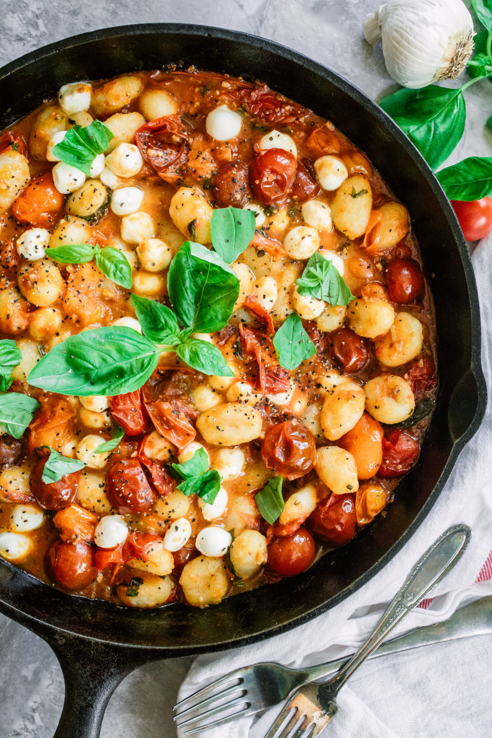 Summer Skillet Gnocchi With Burst Cherry Tomato Sauce Ciao Chow Bambina