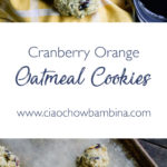 Cranberry Orange Oatmeal Cookies