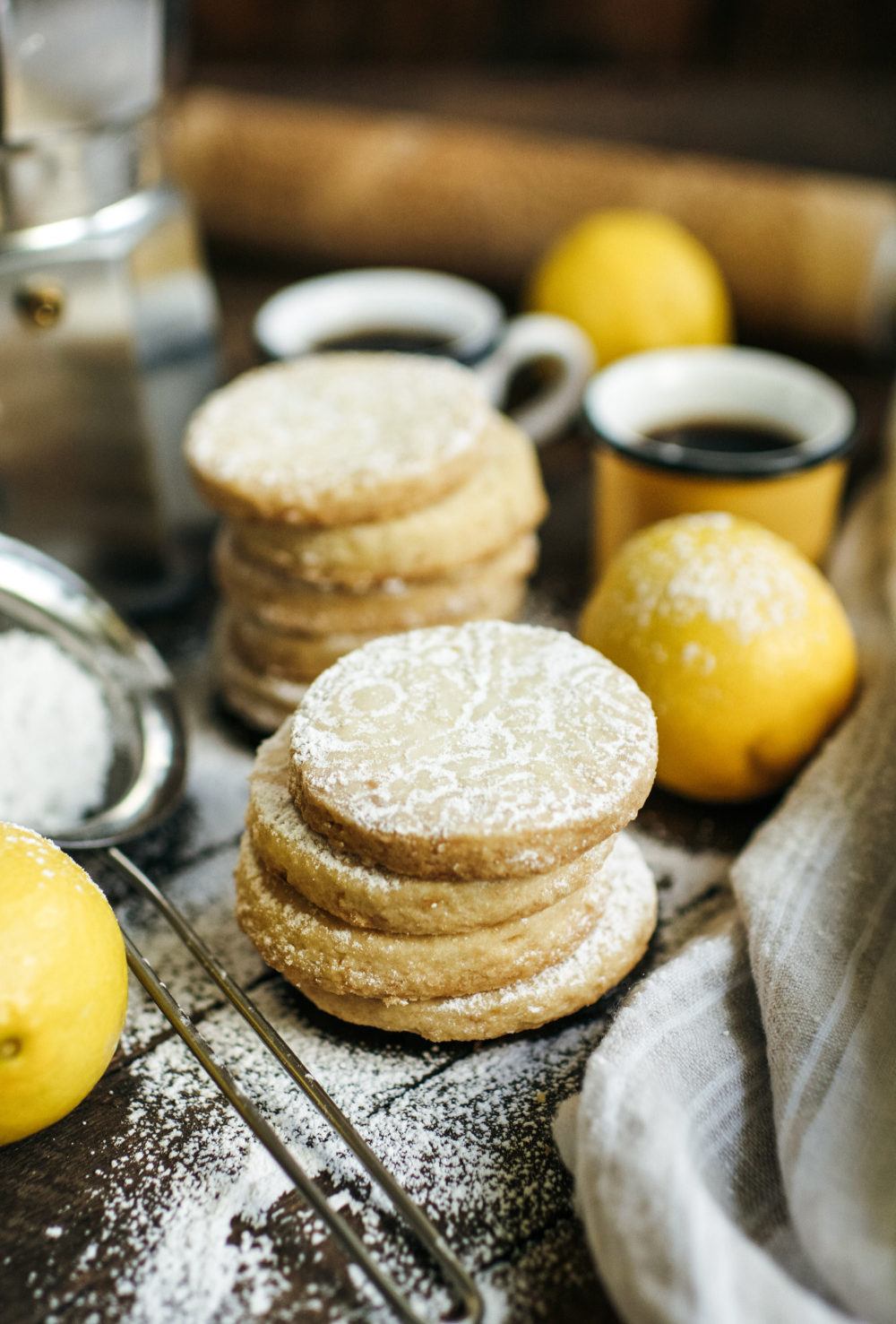 Lemon Scottish Shortbread Cookies