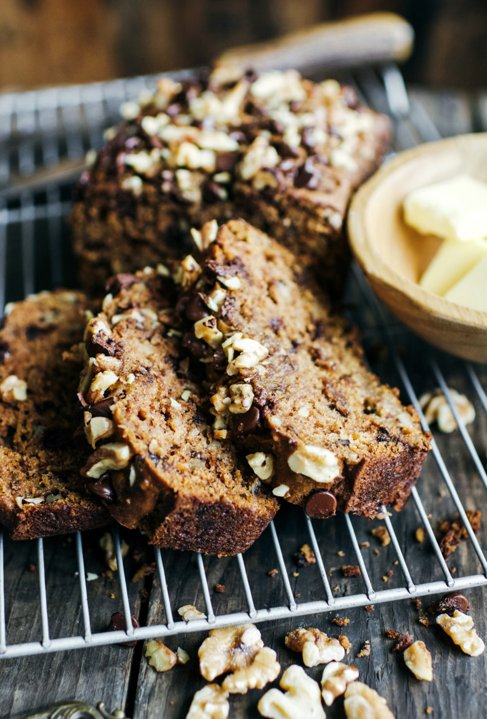 Pumpkin Banana Bread with Chocolate Chips