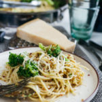 Spaghetti with Broccoli and Toasted Bread Crumbs