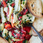 Roasted Peppers with Artichoke Hearts & Provolone