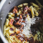 Penne with Bacon, Black Pepper & Parmesan